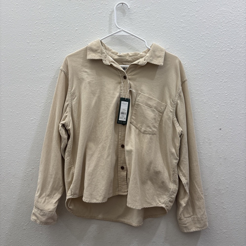 Alpine Design NWT Women's Cord Shirt in Cream L